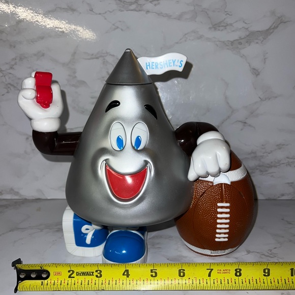 Vintage Hershey’s Candy Dispenser-Football Coach w/ Football and Whistle 1999 - Picture 7 of 9